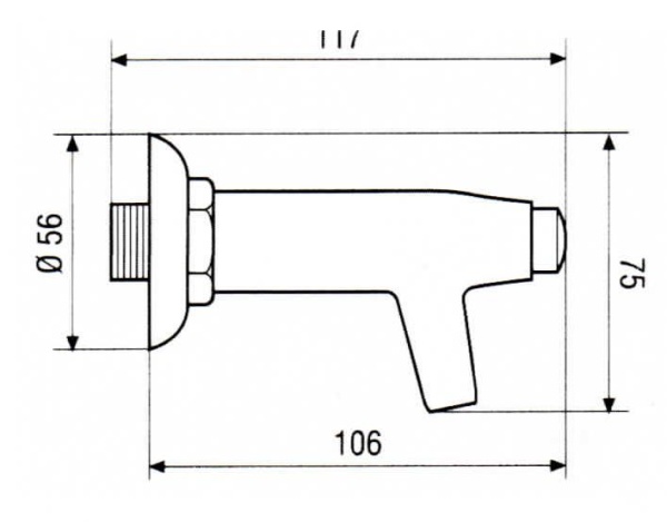 Italian Garden Push Button Bib Tap