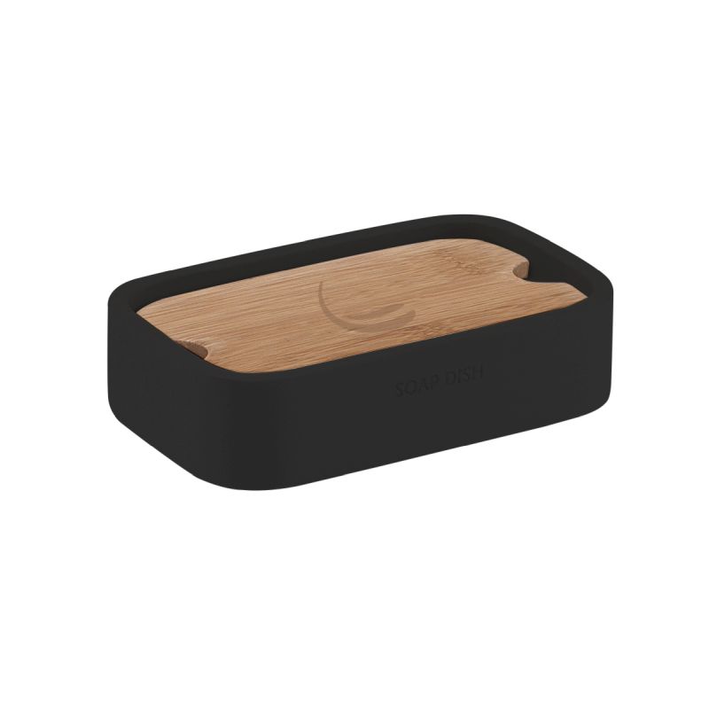 Ninfea Bamboo Soap Dish - Black