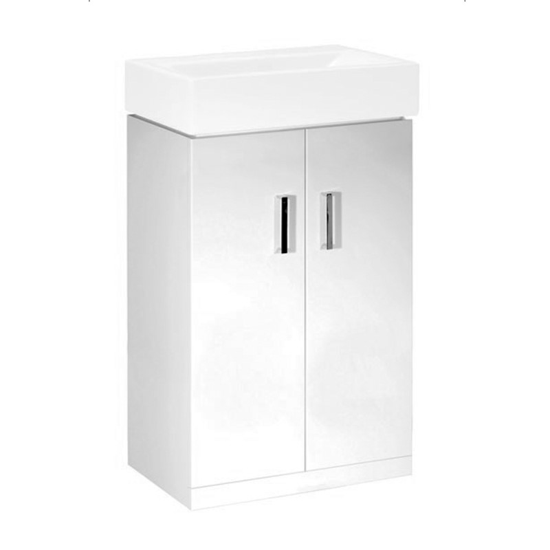 Arley Tite 450mm 2 Door Vanity Unit and Basin - Lime Kitchen & Bathroom