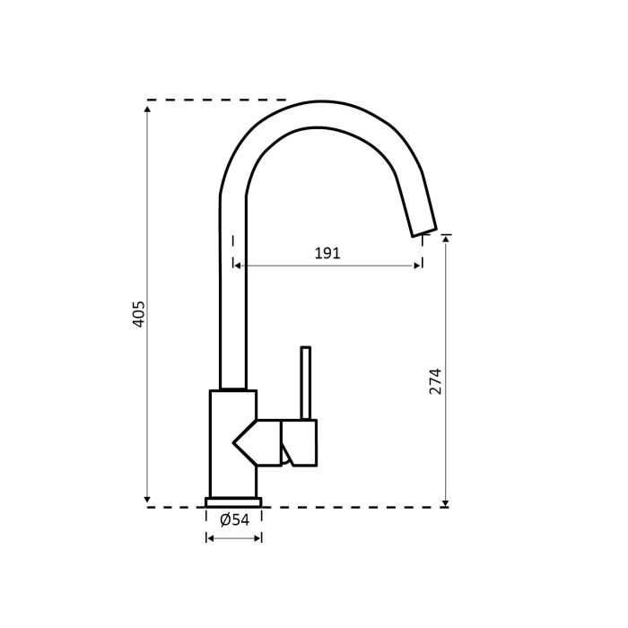 Cano gun metal kitchen tap - Lime Kitchen & Bathroom