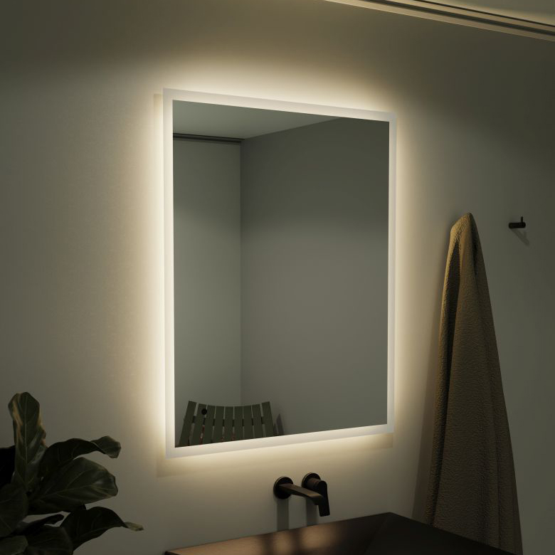 Edison Rectangular Illuminated Mirror - Available in 3 Sizes