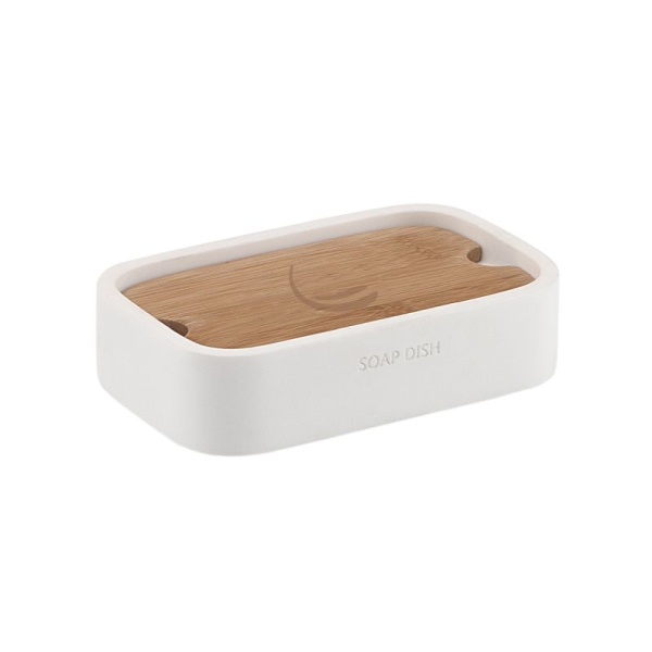 Ninfea Bamboo Soap Dish - White